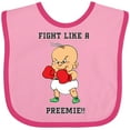 thumbnail image 3 of Inktastic Nicu Fight Like a Preemie Baby Boxer Boys or Girls Baby Bib, 3 of 4