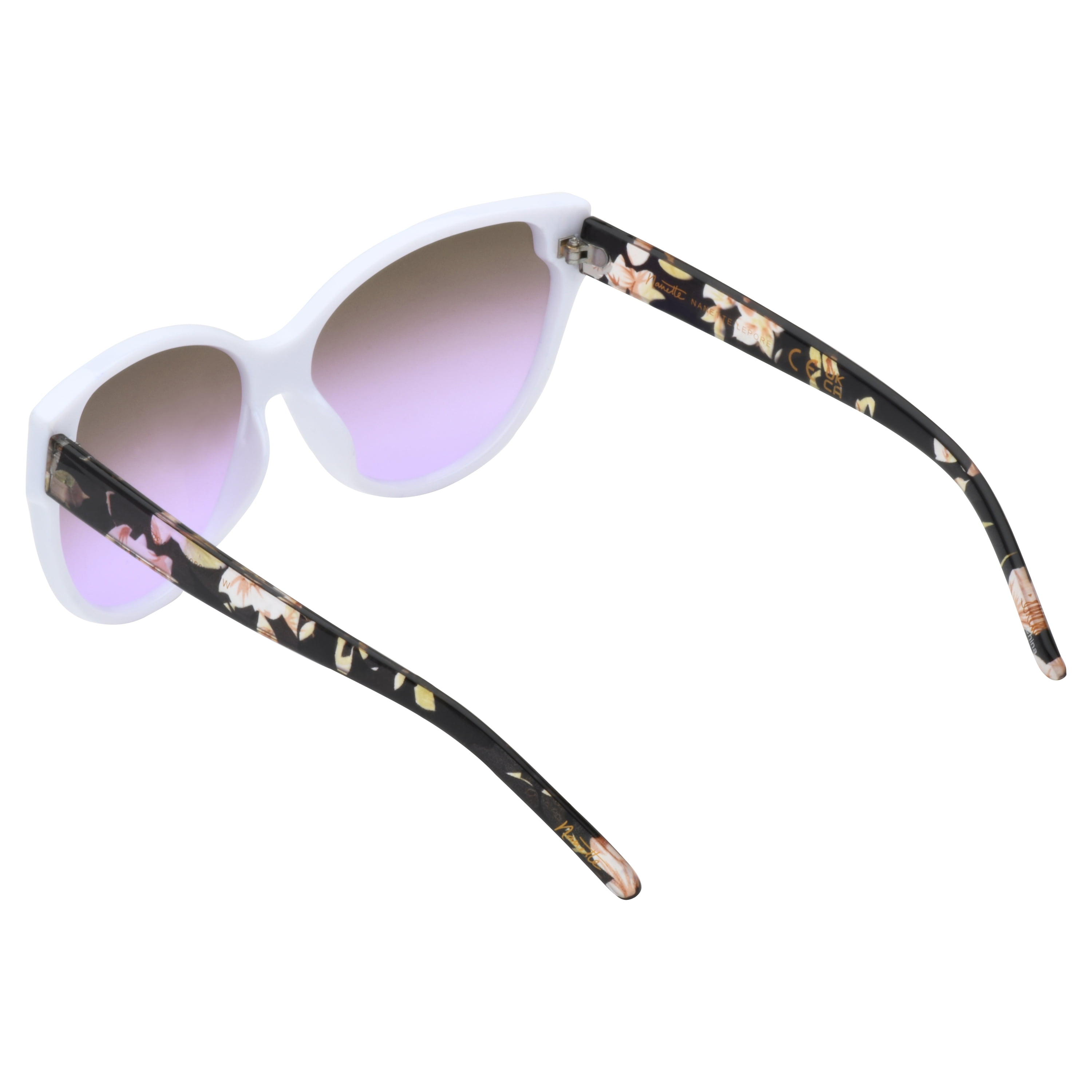 Nanette Lepore Women's Floral Cat Eye Sunglasses UV400