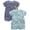 Lion+Giraffe, variant on HWJAD Baby Boys 2-Pack Cotton Short Sleeve Rompers Everyday Summer Snap-Up Jumpsuit, Giraffe Lion