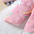 thumbnail image 5 of LYMAYTER ‌Kids Hooded Bathrobe Girls Flannel Dressing Gown Sleepwear Boys Spa Robe 1-7 Years, 5 of 7