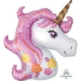thumbnail image 2 of Unicorn Party Supplies "Believe In Unicorns" 9th Birthday Balloon Bouquet Decorations, 2 of 4