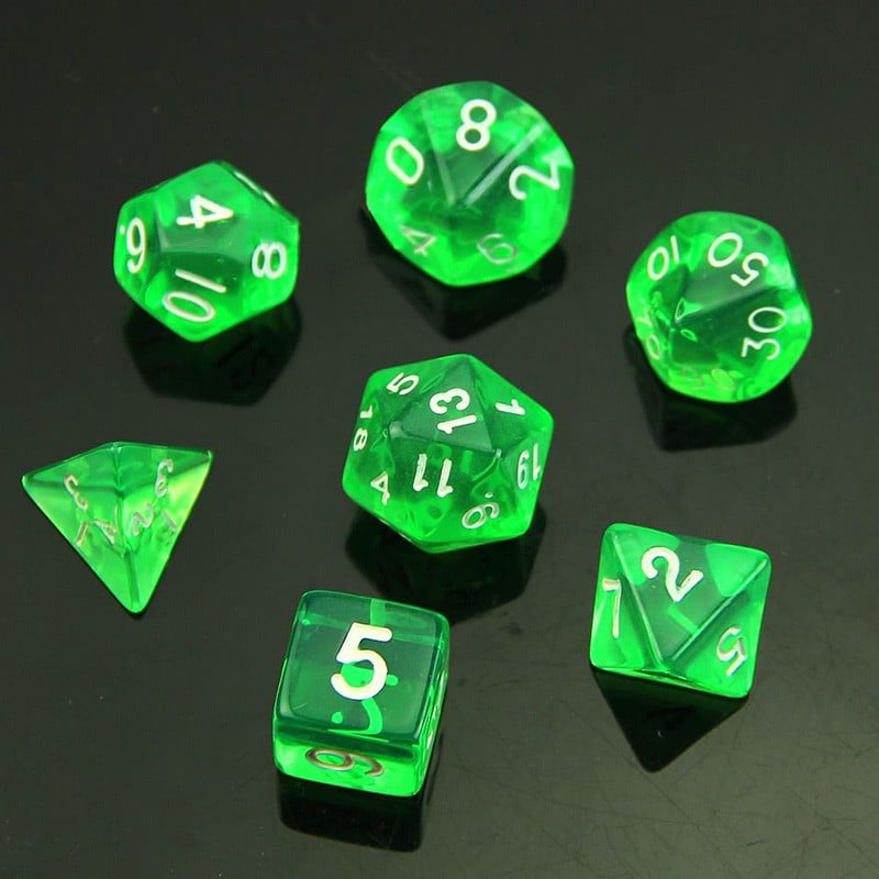 Durable Dice 7 Polyhedral Sided For Dungeons&Dragons Kit RPG DND MTG Board Games 