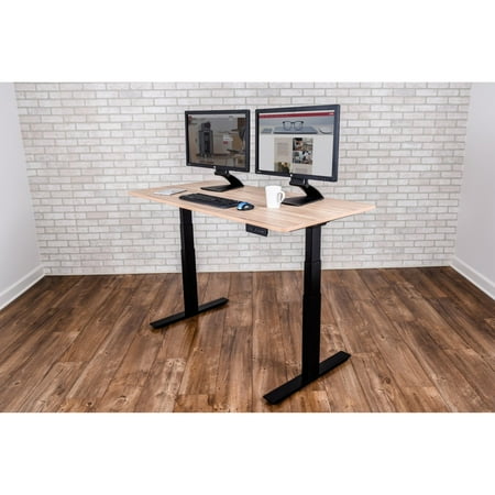 Luxor 3 Stage Dual Motor Electric Stand Up Desk Walmart Com