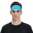 thumbnail image 4 of Uemuo Sky Blue Glitter Printed Sports Headbands for Men Women,Moisture Wicking Workout Headband, Sweatband Headbands,Non-slip Workout Gym Yoga Headband, 4 of 9