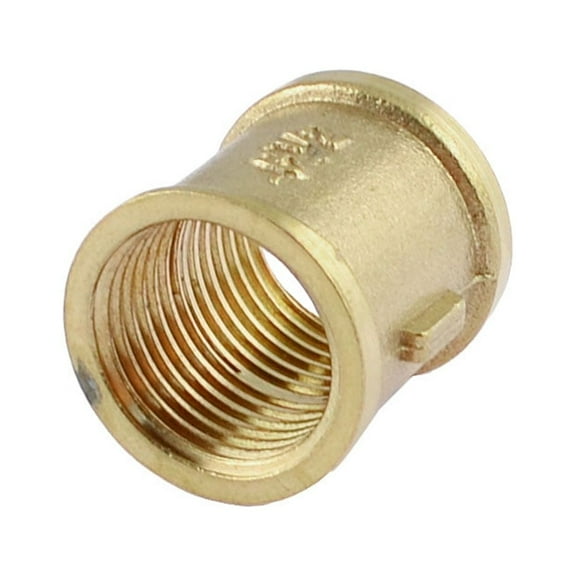 Unique Bargains 19mm 1/2" NPT Female Thread Brass Quick Fitting Coupler Straight Connector
