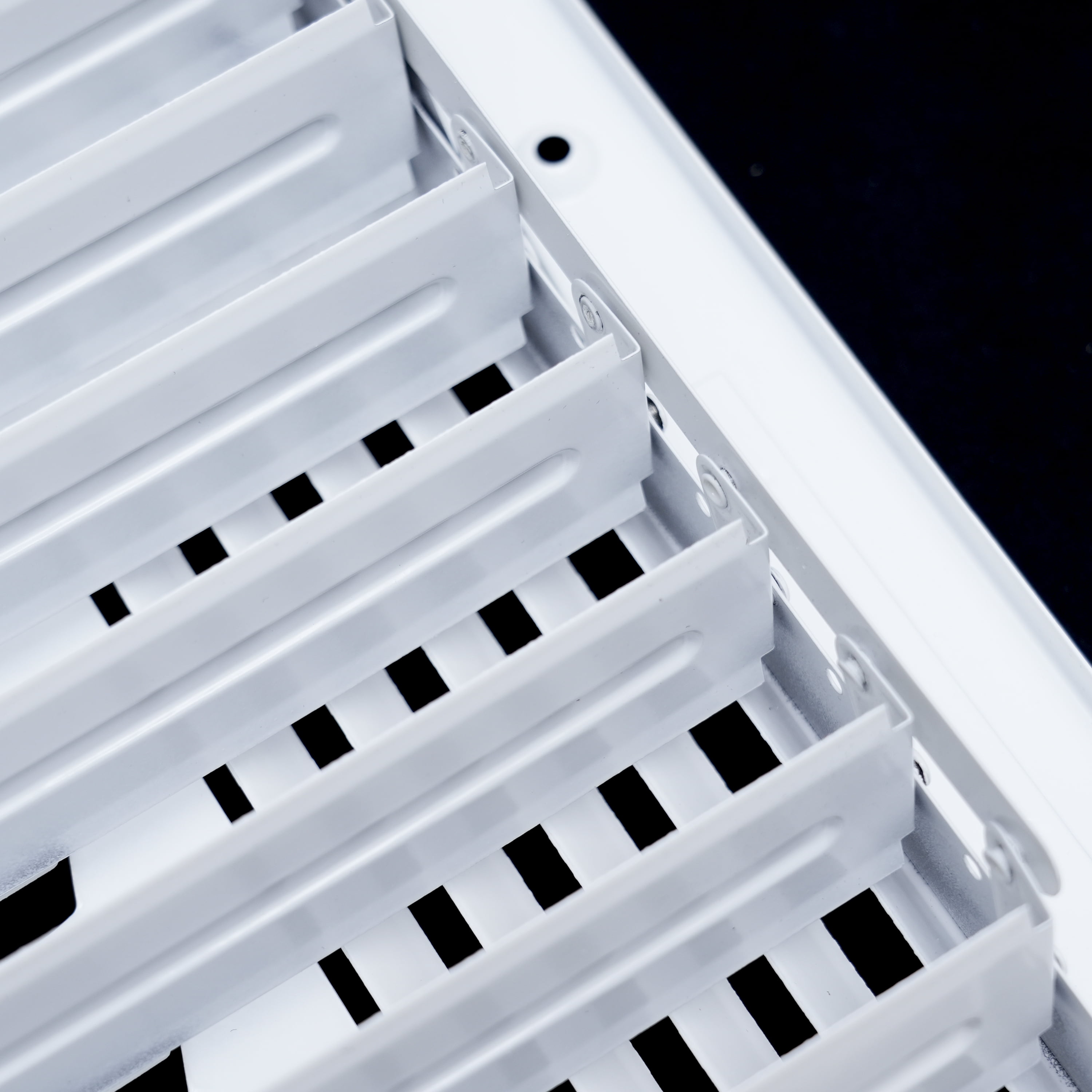 [2 Pack] Fits 18x6 Duct Opening 3 WAY Steel Air Supply Diffuser by Handua | Register Vent Cover Grill for Sidewall and Ceiling | White | Outer Dimensions: 19.75" X 7.75"