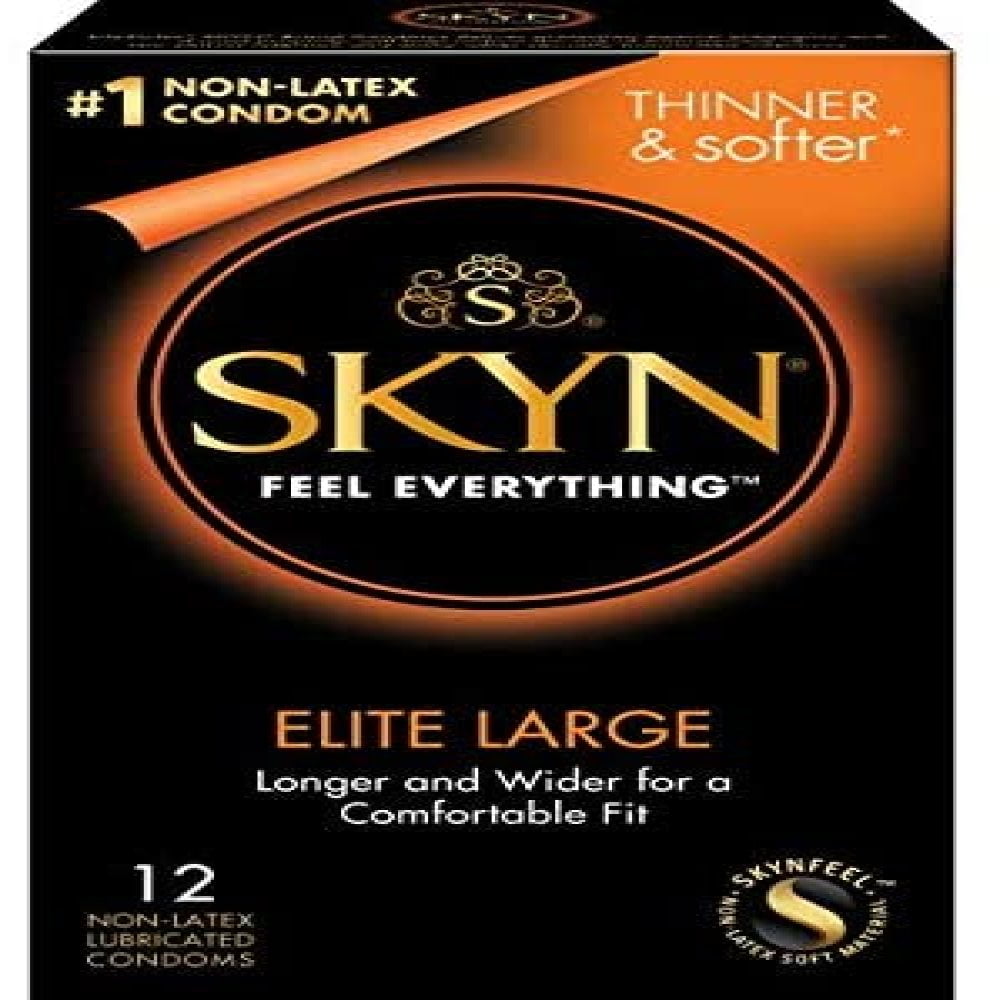 Lifestyles Skyn Elite Large With Silver Bctlyinc Pocket Case Non Latex Polyisoprene Lubricated
