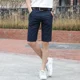thumbnail image 3 of Pantalones cortos para hombre, pantalones cortos de trabajo color caqui para hombre, pantalones cortos cargo ajustados de algodón con botones para hombre, pantalones grandes y altos, elásticos, cómodo, 3 of 5