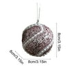 thumbnail image 3 of ToyKingdee Christmas Ball - Ivory Velvet Ornaments- Christmas Tree Decoration Christmas Ball Ornament Suitable for Xmas Ornament, Parties, 3 of 7