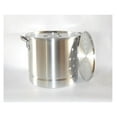 thumbnail image 2 of Aluminum Stock Pot 24 Quart with Steamer Rack and Lid - 6 Gallon Heavy Duty Stockpot - Kitchen Cookware for Soup, Pasta, Seafood - Durable Aluminum Construction, 2 of 2