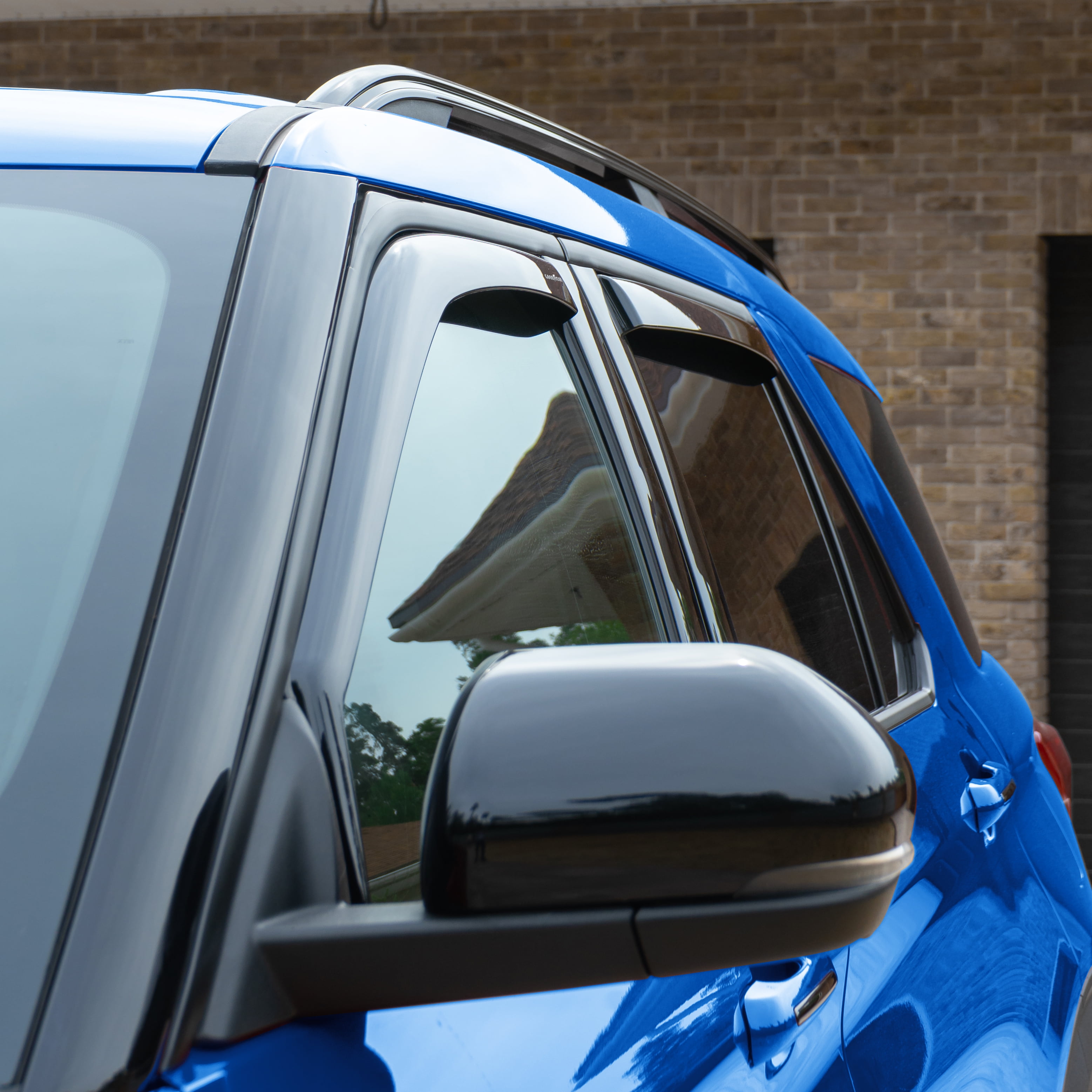 Goodyear Shatterproof in-Channel Window Deflectors for Ford Explorer 2020-2025, Rain Guards, Window Visors for Cars, Vent Deflector, Car Accessories, 4 pcs - GY008030