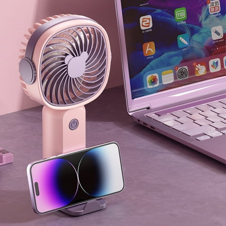 AZXY Portable Fan Portable Fans for Outdoors Handheld Fan Battery Usb Hand Held Personal Mini Fan Handheld Pink