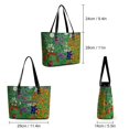Colorful Floral Handbags Gustav Klimt Print Travel Tote Bag Women