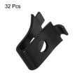 thumbnail image 3 of Uxcell 32 Pieces Cabinet Shelf Clips Metal Adjustable Shelf Bracket Clips, Black, 3 of 4