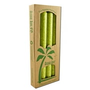 Aloha Bay Palm Wax Candles - Palm Taper 9" Unscented, Melon Green