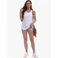thumbnail image 6 of Womens Tank Tops V Neck Basic Solid Color Casual Flowy Summer Sleeveless, 6 of 6