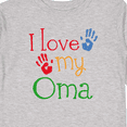 thumbnail image 4 of Inktastic I Love My Oma Grandchild Gift Boys or Girls Long Sleeve Toddler T-Shirt, 4 of 5