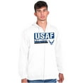 thumbnail image 5 of US Air Force USAF Est 1947 Logo Zip Up Hoodie Men's Women's Brisco Brands M, 5 of 6