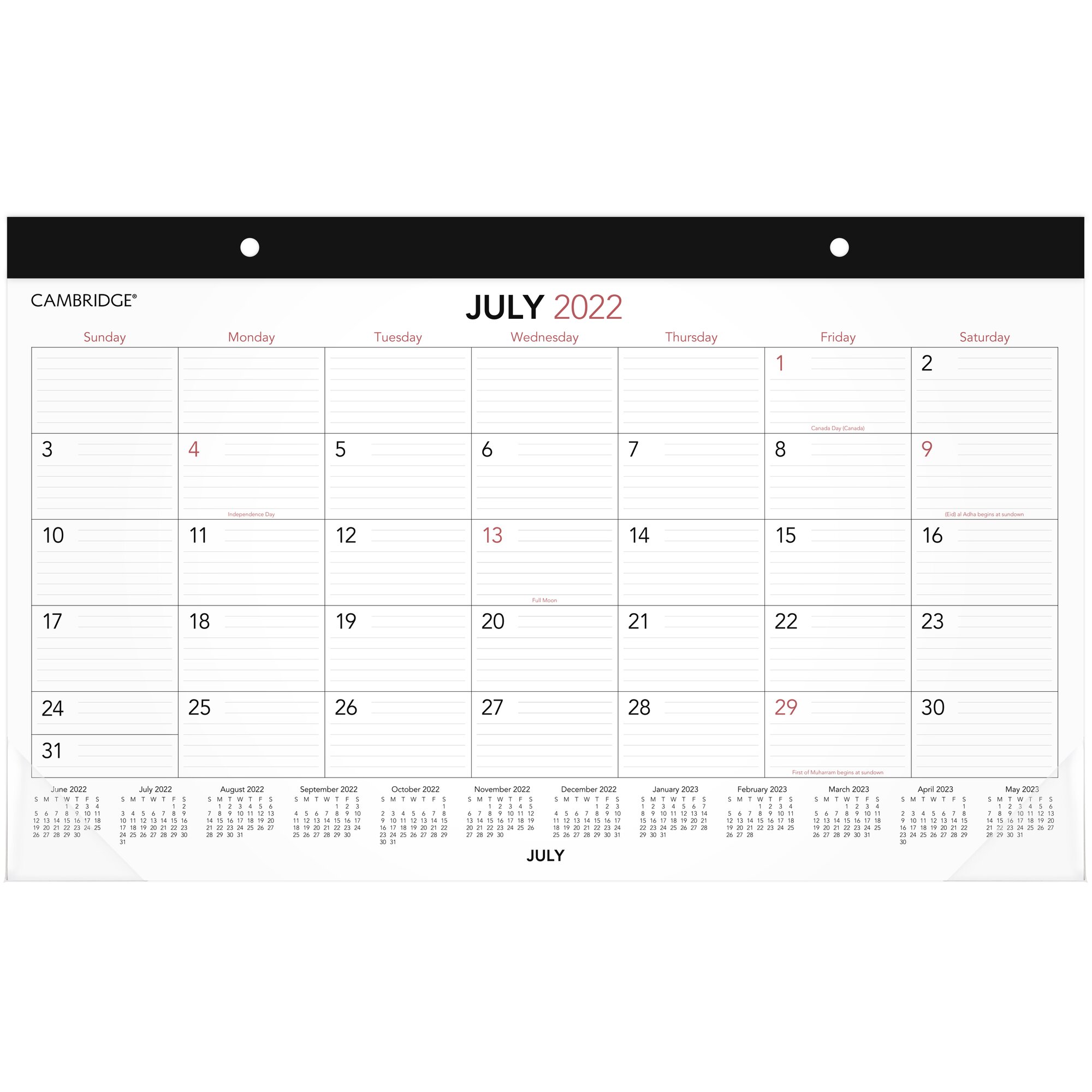 Cambridge Academic Calendar - Customize and Print