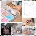 thumbnail image 5 of Caja de acrílico transparente con tapa (6 unidades, 7 x 7 x 12 cm), caja de almacenamiento de plástico transparente, vitrina rectangular para colección de joyas y artículos pequeños., 5 of 5
