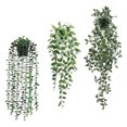 thumbnail image 1 of Houderco 3Ud Plantas Colgantes Artificiales En Maceta Con Hojas Para De Hogar Y Oficina, 1 of 7