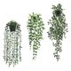 thumbnail image 1 of Houderco 3Ud Plantas Colgantes Artificiales En Maceta Con Hojas Para De Hogar Y Oficina, 1 of 7