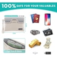 thumbnail image 6 of 5200°F Fireproof Money Bag with Lock, Water Fireproof Document Bag with Zipper, 8 Layers Fire Insulation, Small Fireproof Safe Storage Pouch with Lock for Cash, Passport, (8.3" x 11", Beige, 6 of 18