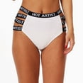 thumbnail image 2 of Ladies Sexy Transparent Net Panties Letters Printed Low Waist Seamless Women's Briefs Thong, 2 of 2