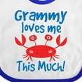 thumbnail image 4 of Inktastic My Grammy Loves Me Grandchild Crab Boys Baby Bib, 4 of 4