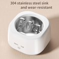 thumbnail image 4 of Portable Ultrasonic Cleaner - IPX4 Waterproof & Dustproof 304 Stainless Steel Sink, 2-Speed Modes 300mL Capacity for Dentures, Braces, Baby Pacifiers/Toys Lightweight Design for Travel/Home, 4 of 8