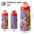 thumbnail image 2 of Kids Water Bottle with Straw - Winnie The Pooh 16.9 Oz Stainless Steel Vacuum Insulated Water Bottle for Boys Girls, 2 of 7