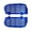 Blue, variant on Motorcycle Radiator Guard Set, 2-Piece Aluminum Panels with Slots for Left and Right Radiator Area Setup