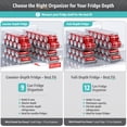 thumbnail image 4 of HJTER Soda Can Organizer for Refrigerator Stackable Can Holder Dispenser with Lid for Fridge, Pantry, Freezer – Holds 12 Cans Each, BPA-Free, Clear Design, (2-Pack), 4 of 7