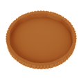 thumbnail image 2 of Round Decorative Tray,Non‑slip and Shatter‑proof Ribbed Coffee Table Tray Modern Bathroom Vanity Trays for Dresser,Jewellery,Toilet,Bedroom Kitchen Countertop,Candle Holder Storage Organizer (Orange), 2 of 8