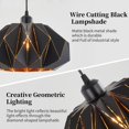 thumbnail image 2 of Luces colgantes Omgomne Industrial Black para isla de cocina, 2 of 9