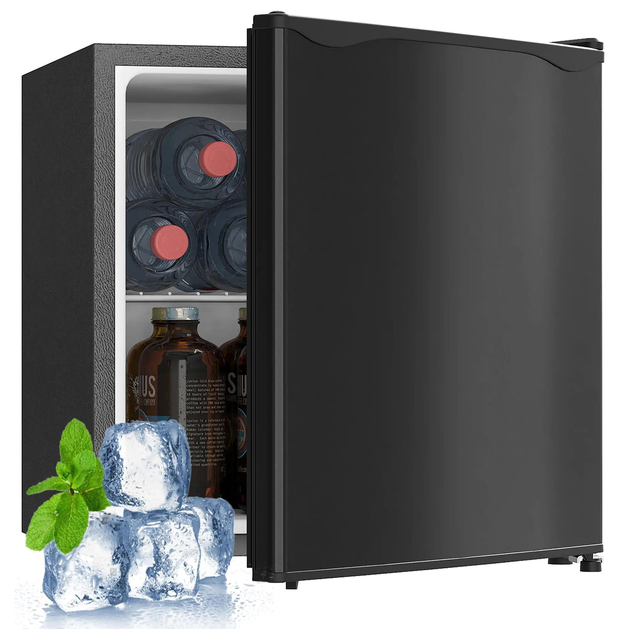 Resenkos Mini Freezer Countertop, 1.1 Cu.Ft Compact Upright Freezer with Removable Shelves, Dorm, Apartment and Office, Black
