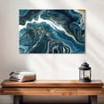 thumbnail image 2 of Elephant Stock Abstract Blue Marble Wall Art - Horizontal Canvas Wall Art - Living Room Wall Decor - Abstract Canvas - Gold And Blue Decor - 24" x 16", 2 of 8