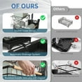 thumbnail image 2 of Innovaze Metal Dish Drying Rack, 2 Tier Compact Dish Rack w/Bamboo Holder for Kitchen Counter, Black, 2 of 7