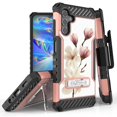 thumbnail image 1 of Tri Shield Rugged Cover + Hoslter Designed For Samsung Galaxy A13 5G Case Rose Gold/Black, 1 of 7