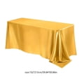 thumbnail image 3 of PoyoKee Christmas Tablecloths Rectangular, 60"×84" Flowing Satin Tablecloth, Christmas Decorations for Wedding Banquet Dessert Table Layout, 3 of 6