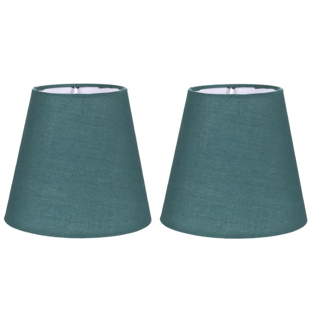 BRIGHTFUFU 2 pantallas de tela para lámparas de techo, lámparas de araña, cubiertas para lámparas de tambor para el hogar.
