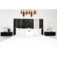thumbnail image 3 of Barn Walls Noir Mix Signature Design, Multicolored Solid Wood Headboard, Floating Panels, Wall Mount, Adjustable Height, Easy Assembly, Twin Size, 3 of 10