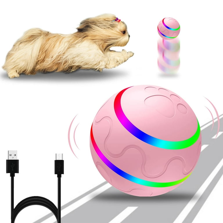 Interactive Dog Ball Toys, Active Rolling Ball for Indoor Dogs/Cats with  Motion Activated/USB Rechargeable, Moving Bouncing Ball pet Puzzle Toy