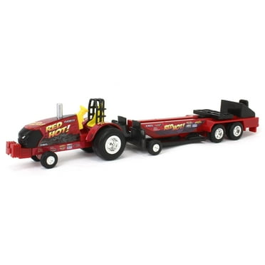 ERTL 1/64 Case IH "Red Hot!" Pulling Tractor with Sled, 47620