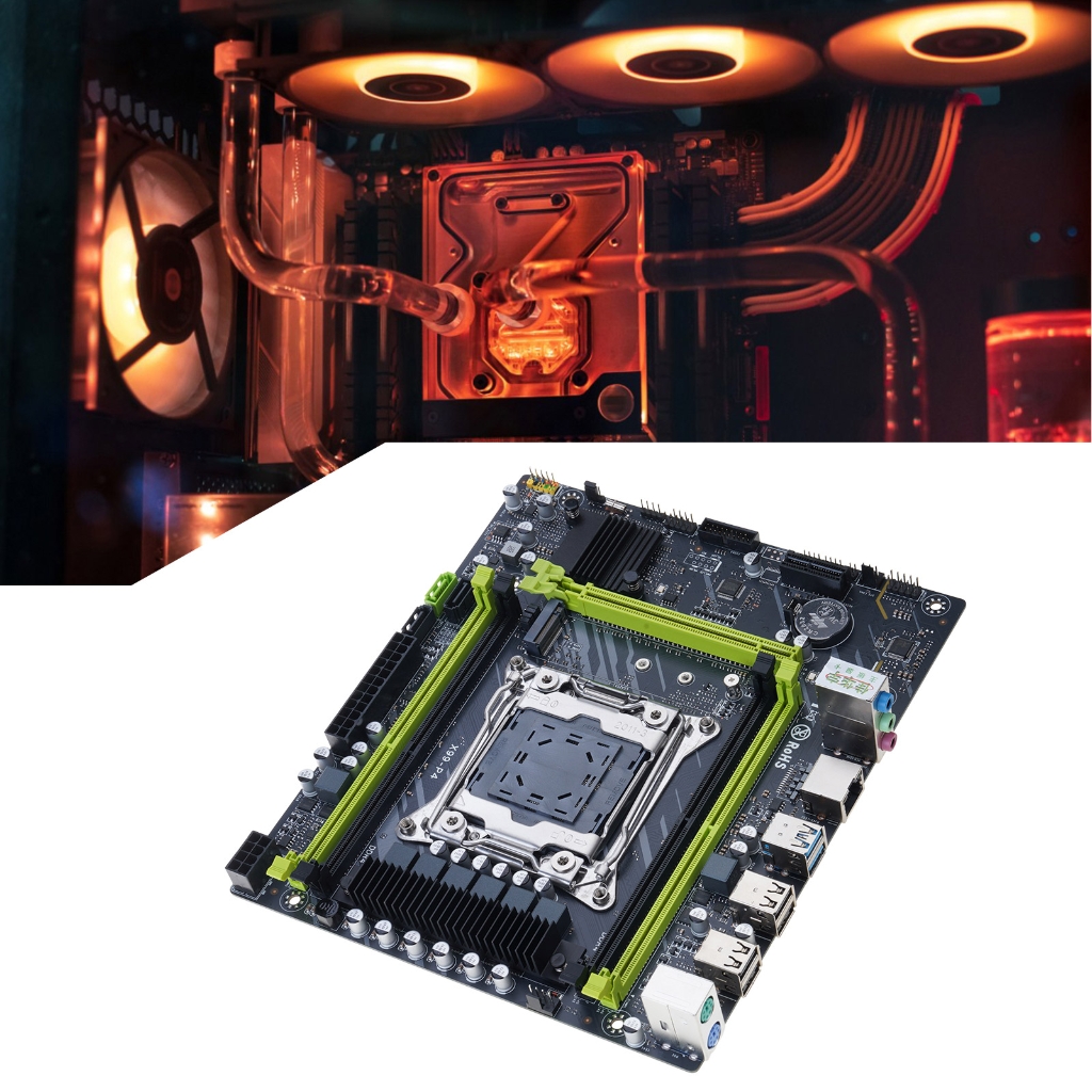 Tizuqe X99-P4 Computer Motherboards LGA2011 4xDDR4 2xUSB3.0 6xUSB2.0 PCIE M.2 Gaming Motherboards LGA2011-3 E5 DDR4 Memory Slot