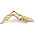 thumbnail image 6 of Avenlur Acacia Montessori, Waldorf Style Indoor Gym Playset 10-in-1 Foldable Triangle Ladder, Rock Climbing Ramp, Play Set Slide, Climber, Children Toy, Home Playground, Toddlers, Kids 18m-8yrs, 6 of 8