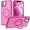 Rose, variant on Compatible with iPhone 12 Case & iPhone 12 Pro Case with Invisible Magnetic O-Ring Stand Translucent Case for iPhone 12 & 12 Pro 6.1" [Compatible with MagSafe][Great Grip Feeling], Rose