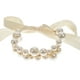 thumbnail image 1 of KAKOWELY Pulsera de perlas con ramillete y lazo para dama de honor., 1 of 5