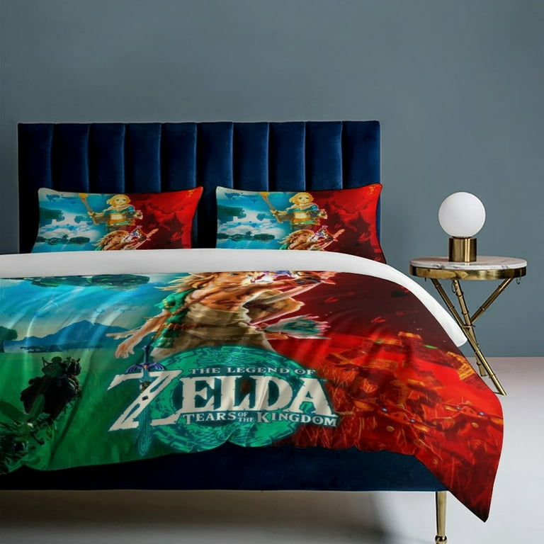 NICHIYOBI The Legend of Zelda Dekbedovertrek-beddengoedset, dekbedovertrek en kussensloop, microvezel, 3D digitale print, driedelig beddengoed (7, tweepersoonsbed 200 x 200 cm 80 x 80 cm NICHIYOBI The Legend of Zelda Dekbedovertrek-beddengoedset, dekbedovertrek en kussensloop, microvezel, 3D digitale print, driedelig beddengoed (7, tweepersoonsbed 200 x 200 cm 80 x 80 cm