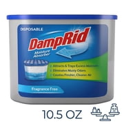 DampRid FG100 Unscented Disposable Moisture Absorber, 10.5-Ounce,White